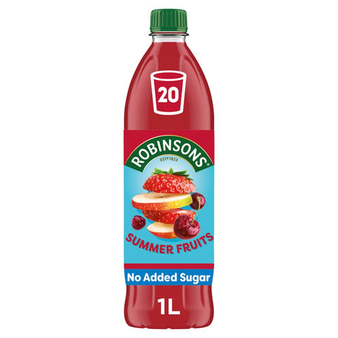 Robinsons Summer Fruits No Added Sugar Squash 1L