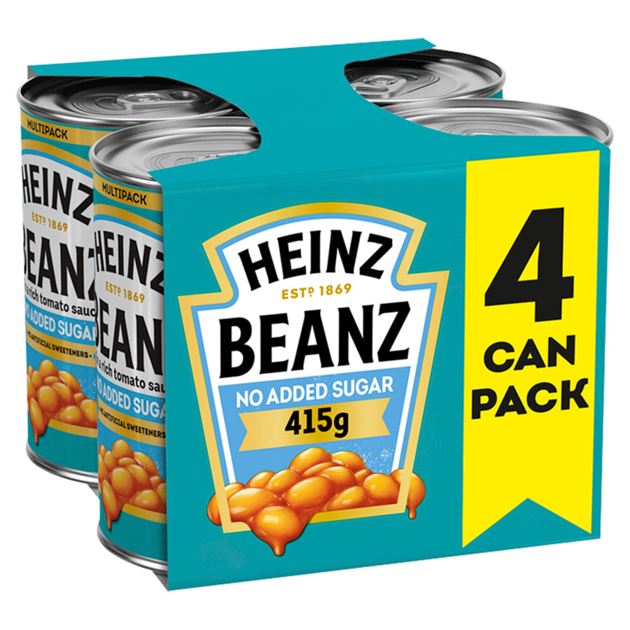 Heinz No Added Sugar Baked Beanz 4 x 415g