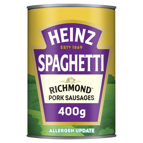 Heinz Spaghetti with Richmond Pork Sausages 400g