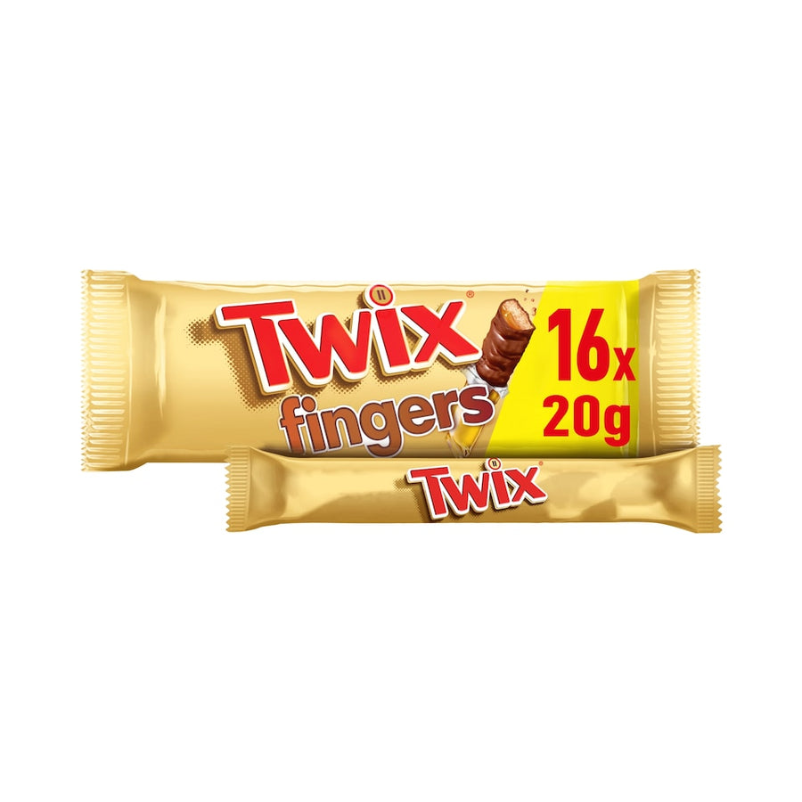 Twix Chocolate Biscuit Fingers Multipack 16 x 20g 320g