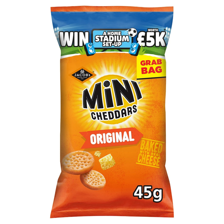 Jacob's Mini Cheddars Original Snacks Grab Bag 45g