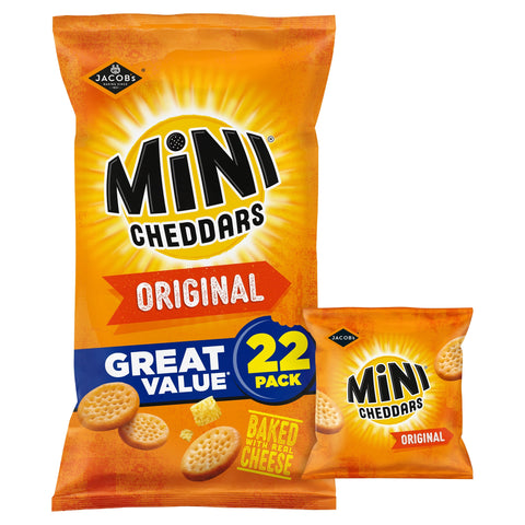 Jacob's Mini Cheddars - Original 22 Pack 506g