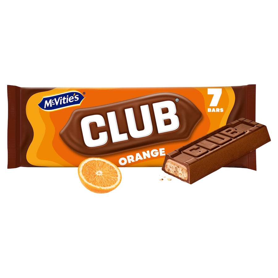 Mcvitie's Club Orange Biscuit Bars 7X22G