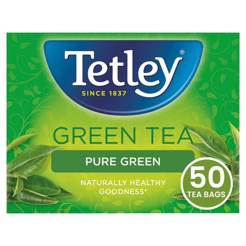 Tetley Pure Green Tea 50 Tea Bags 100g