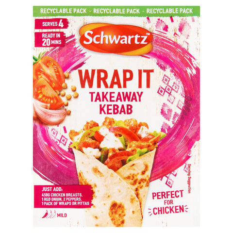 Schwartz Wrap It Takeaway Kebab Recipe Mix 30g