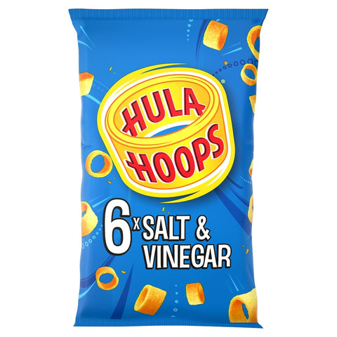 Hula Hoops Salt & Vinegar Multipack Crisps 6x24g