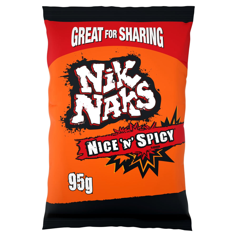 Nik Naks Nice 'N' Spicy Sharing Crisps 95g