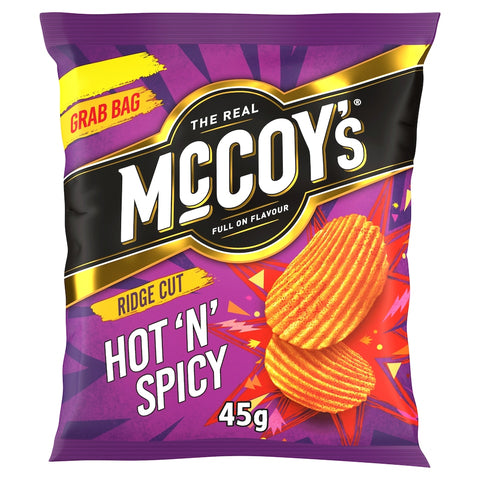 McCoy's Hot'n'Spicy Grab Bag Crisps 45g