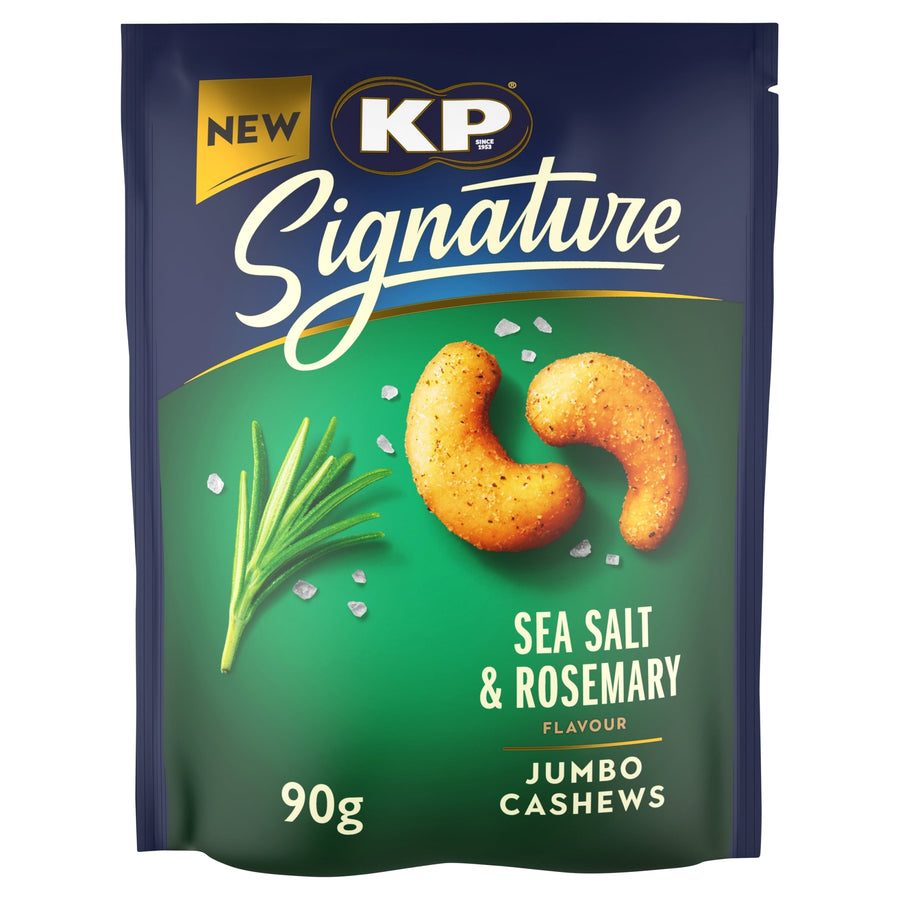 KP Signature Sea Salt and Rosemary Cashews 90g