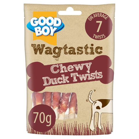 Good Boy Wagtastic Dog Treats Duck Twists 70g