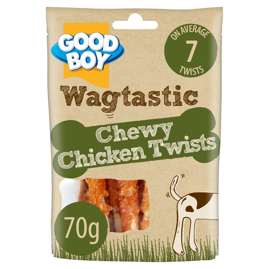 Good Boy Wagtastic Dog Treats Chicken Twists 70g
