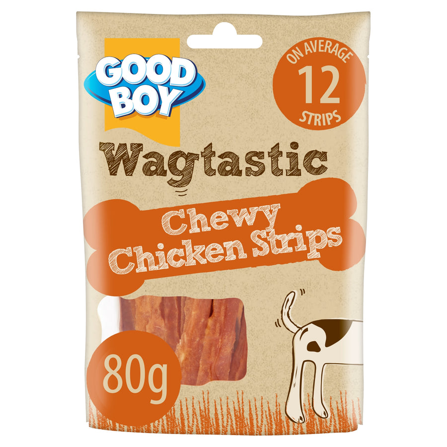 Good Boy Wagtastic Dog Treats Chicken Strips 80g