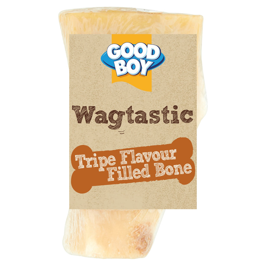 Good Boy Wagtastic Dog Treats Tripe Filled Bone 1 Pack