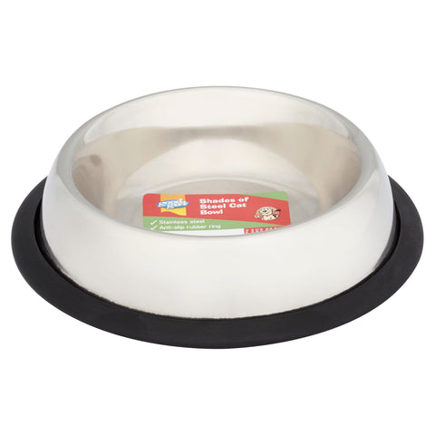 Good Girl Non Slip Cat Bowl - Shades of Steel