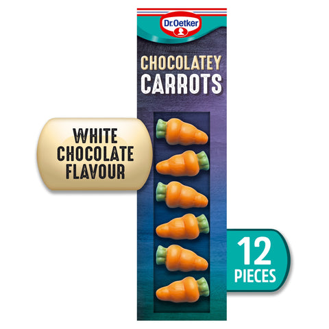 Dr. Oetker Chocolatey Carrots - White Chocolate Flavour 12 Pieces 13g