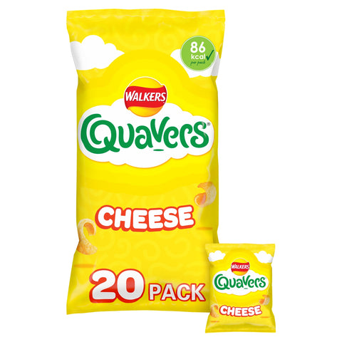 Walkers Quavers Cheese Flavour Potato Crisps 20 x 16g
