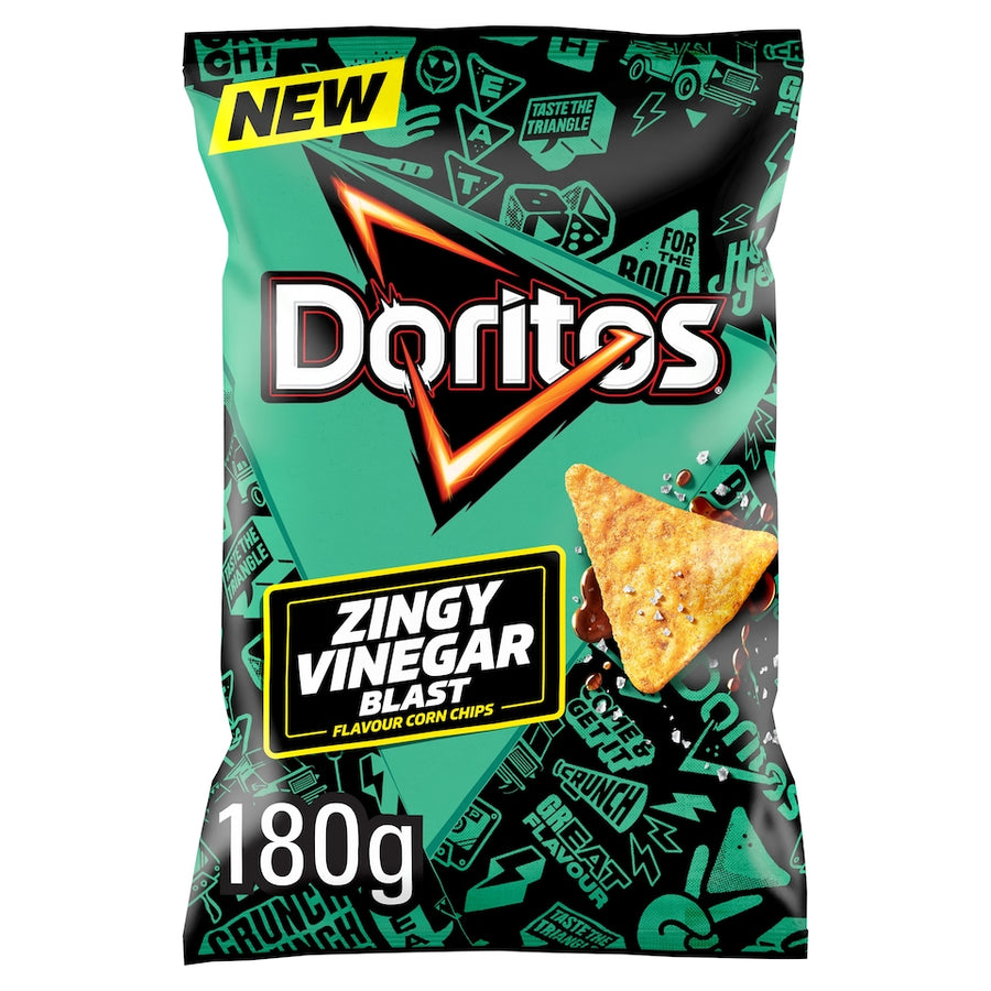 Doritos Zingy Vinegar Blast Sharing Crisps 180g