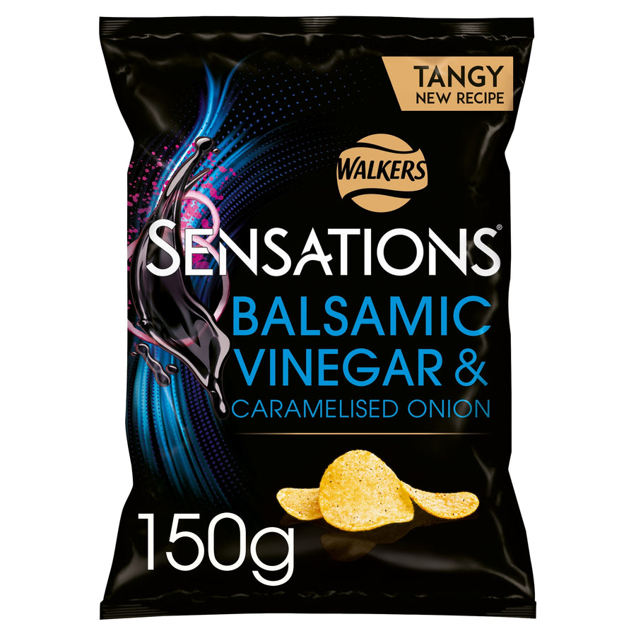 Walkers Sensations Balsamic Vinegar & Onion Crisps 150g