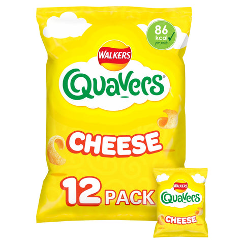 Walkers Quavers Cheese Multipack Crisps 12x16g