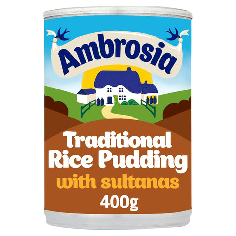 Ambrosia Creamed Rice Sultanas & Nutmeg 400G Tin