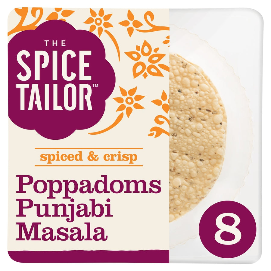 The Spice Tailor Punjabi Masala Poppadoms 8 pack 9g
