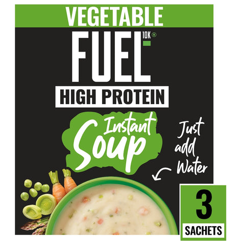 FUEL10K High Protein Vegetable Instant Cup Soup 3 Packet 65g