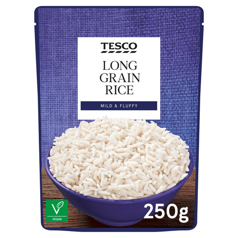 Tesco Microwave Long Grain Rice 250G