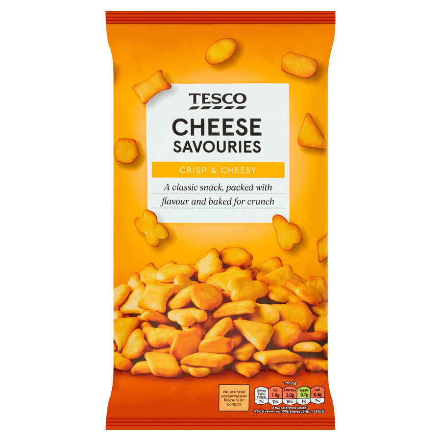 Tesco Cheese Savouries Snacks 250G