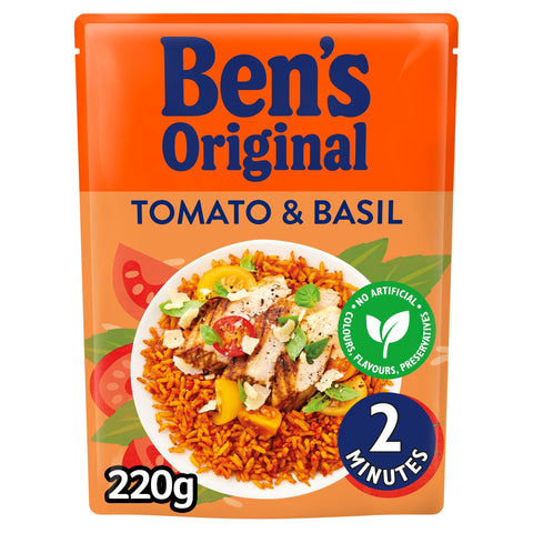 Ben's Original Tomato Basil Microwave Rice 220G