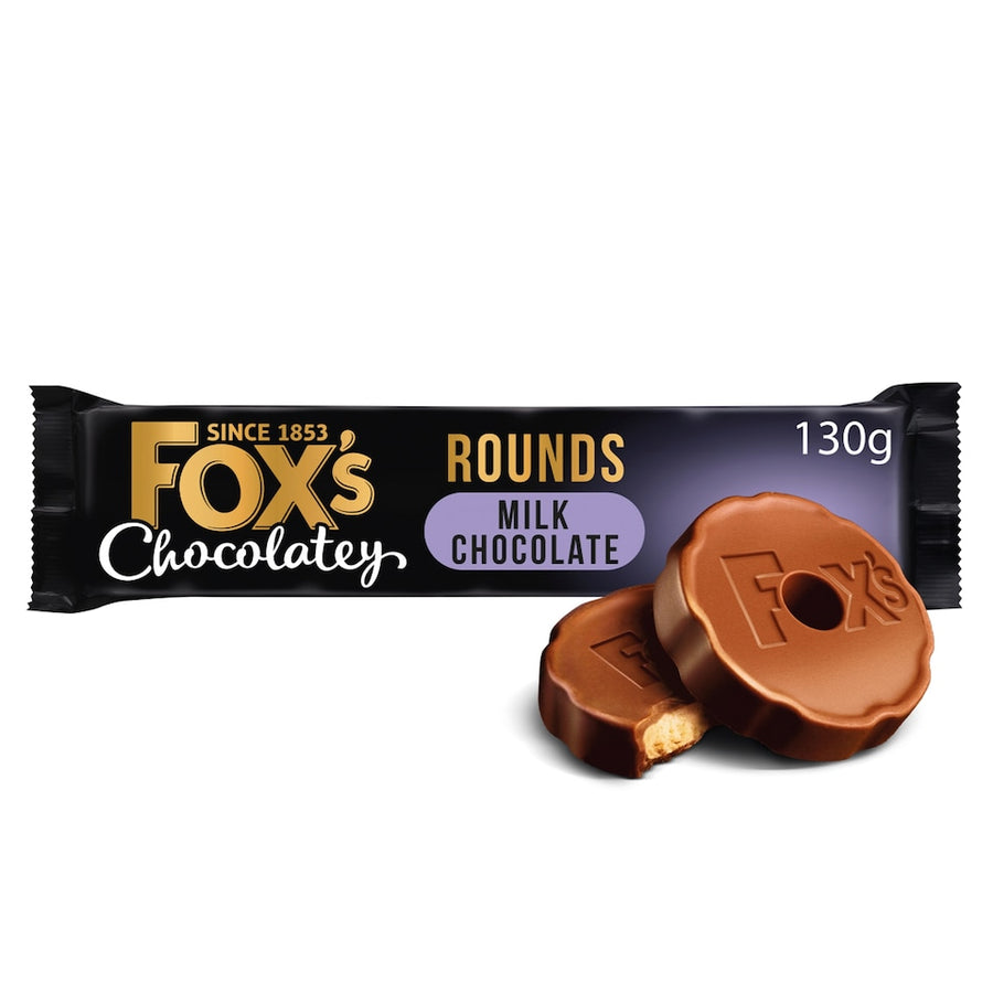 Foxs Chocolatey Milk Chocolate Rounds 130G