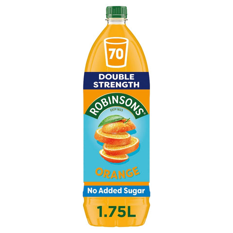 Robinsons Double Strength Orange No Added Sugar Squash 1.75L
