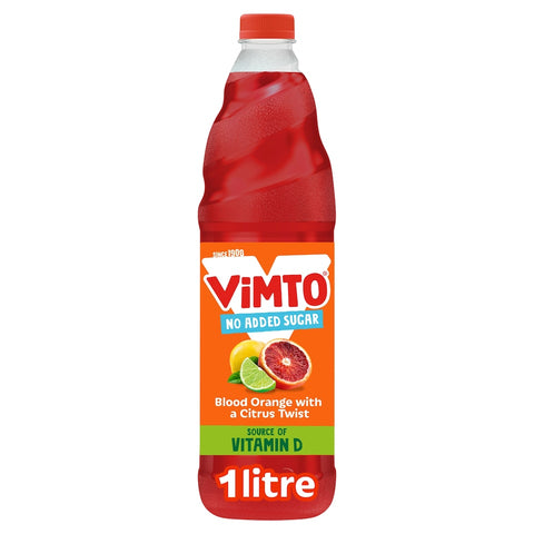 Vimto No Added Sugar Squash - Blood Orange with a Citrus Twist 1 Litre