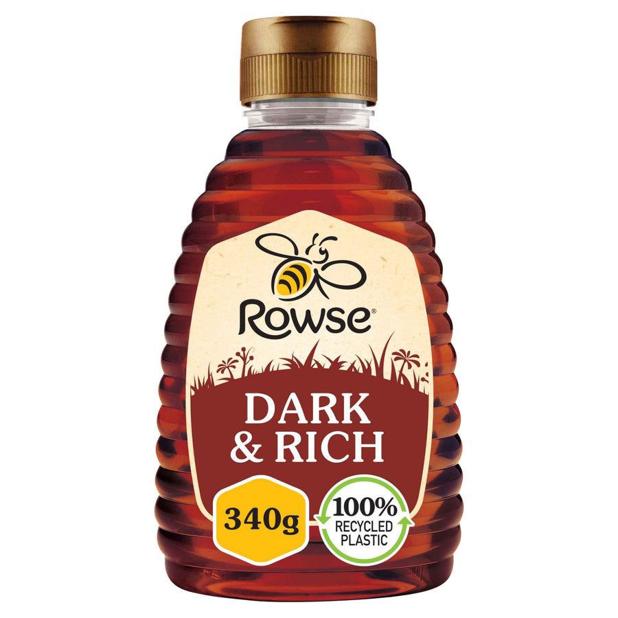 Rowse Squeezy Honey Dark & Rich 340G