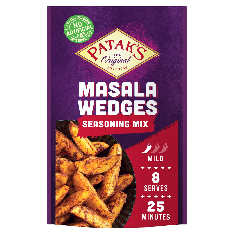 Patak's Masala Wedges Seasoning Mix 25g.