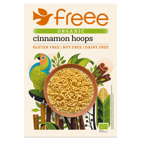 Freee Gluten Free Organic Vegan Cinnamon Hoops 300g