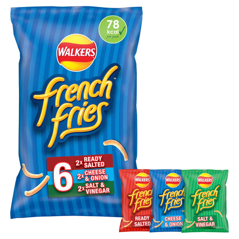 Walkers French Fries Variety Multipack Crisps 6x18g