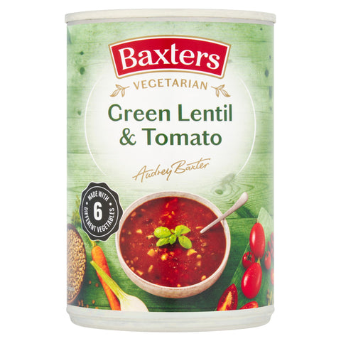 Baxters Vegetarian Green Lentil And Tomato Soup 400G
