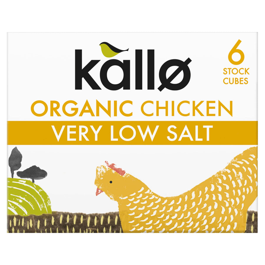 Kallo Organic Very Low Salt Chicken Stock Cubes 48g