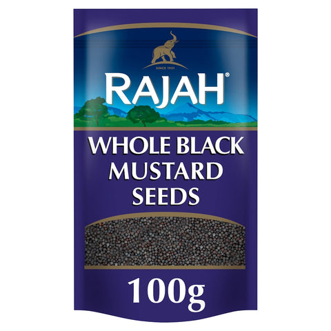 RAJAH WHOLE BLACK MUSTARD SEEDS 100G