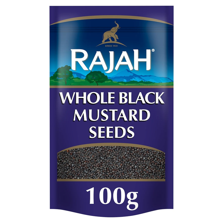 RAJAH WHOLE BLACK MUSTARD SEEDS 100G