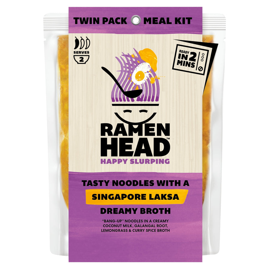 Ramen Head Tasty Noodles With A Singapore Laksa Broth 450g