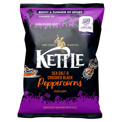 Kettle Sea Salt & Black Peppercorns Potato Chips 130G