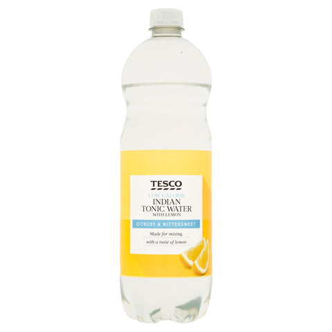 Tesco Low Calorie Indian Tonic Water With Lemon 1Lt