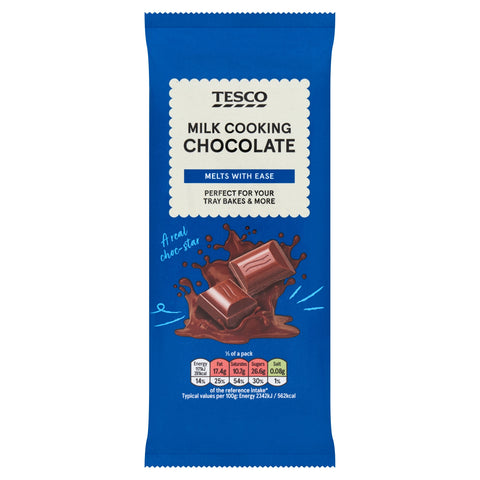 Tesco Milk Cooking Chocolate 150G