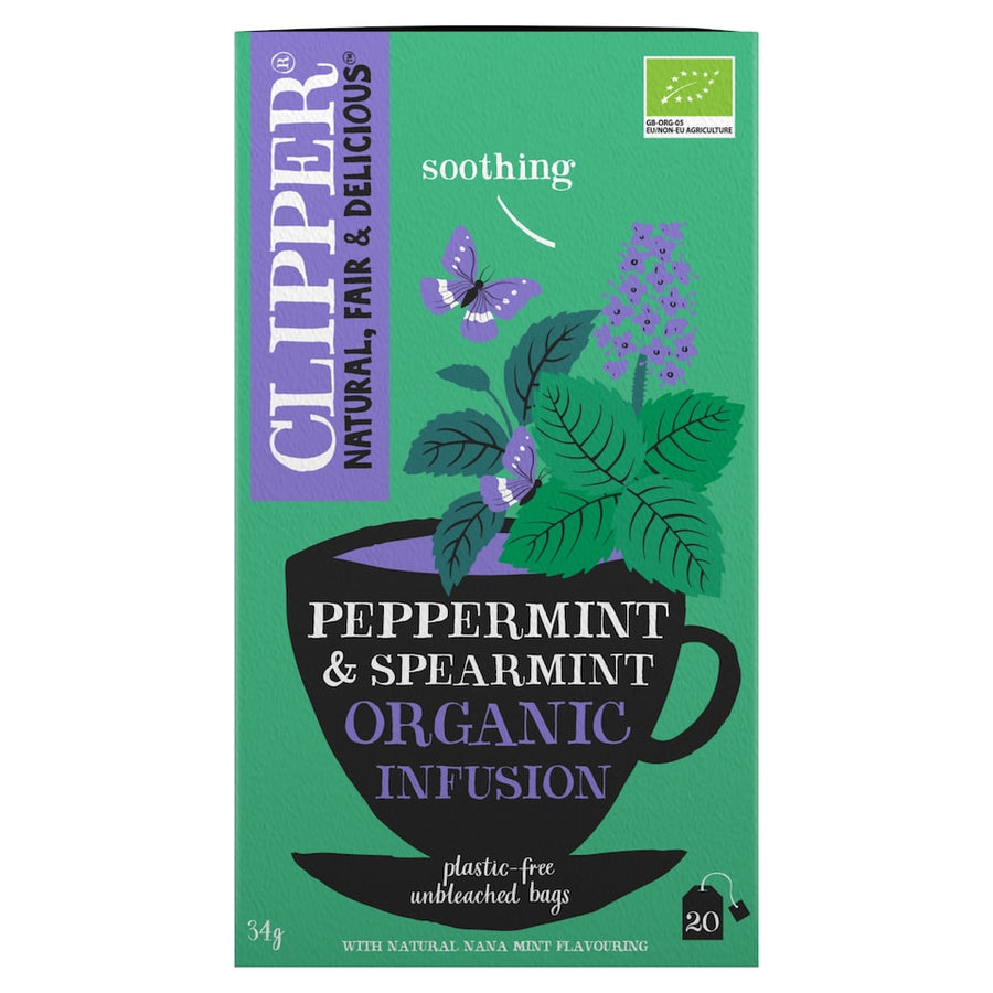 Clipper Organic Infusion - Peppermint & Spearmint 20 Pack 34g