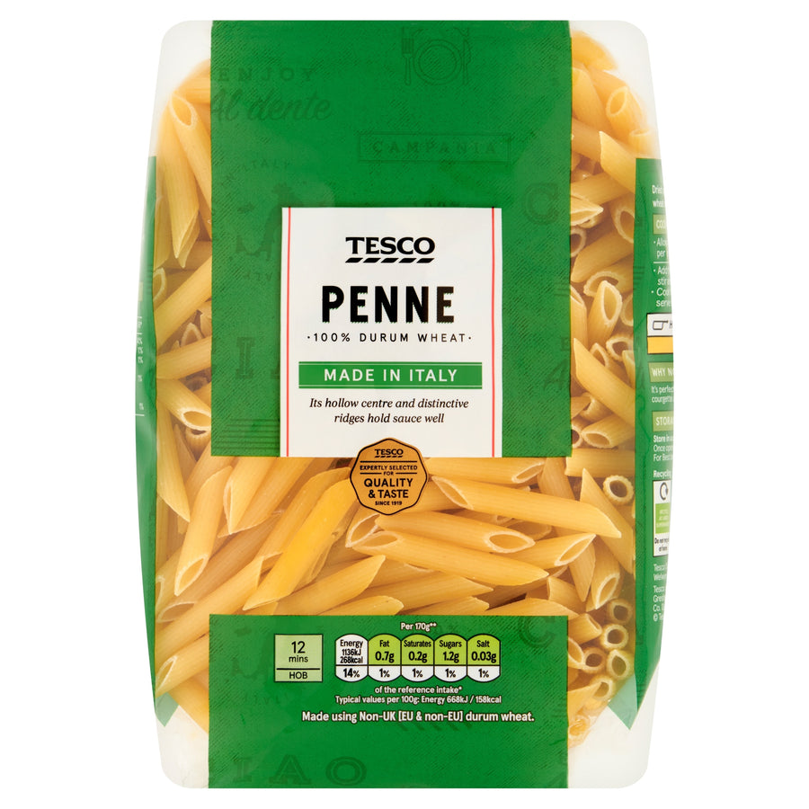 Tesco Penne Pasta Quills 1Kg
