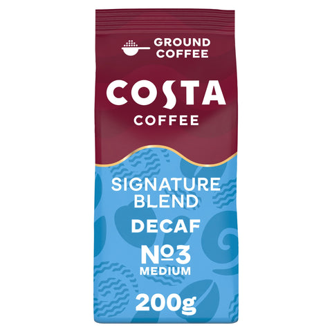 Costa Coffee Signature Blend Decaf Ground Coffee 200g