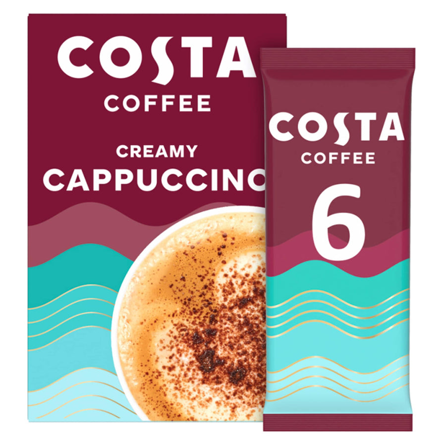 Costa Creamy Cappuccino Coffee 6 X 17G