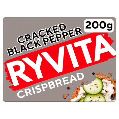 RYVITA Cracked Black Pepper Crispbread 200g