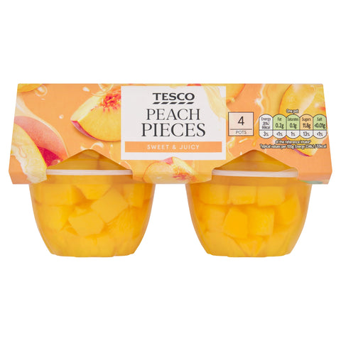 Tesco Peach Pieces 4 x 120g